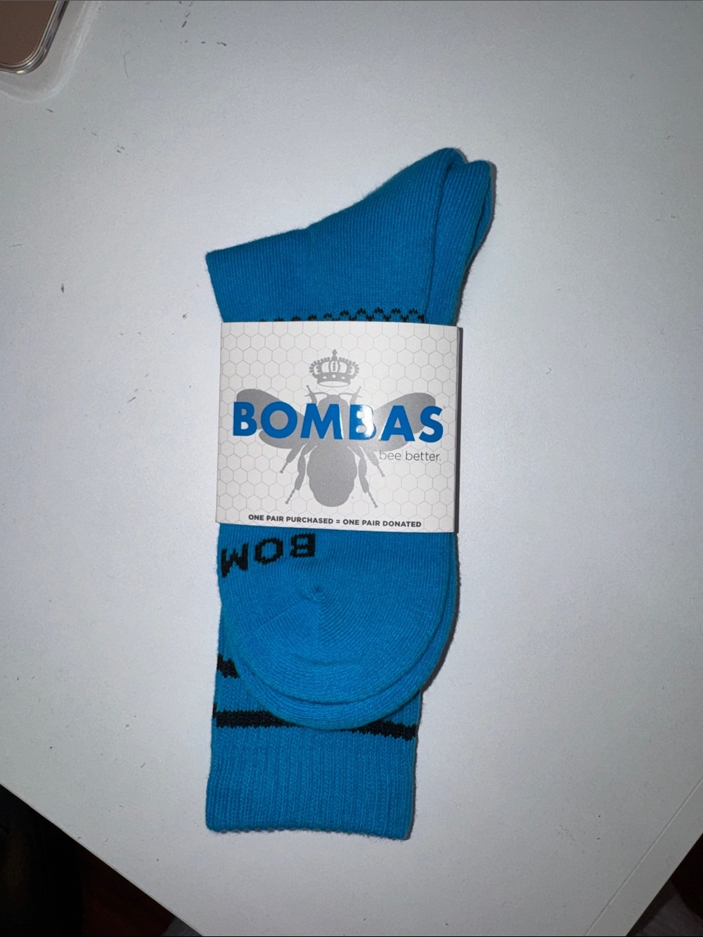 Bombas Turquoise Blue calf Socks